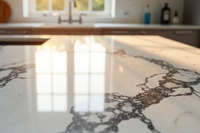 Encimeras de mármol en cocina